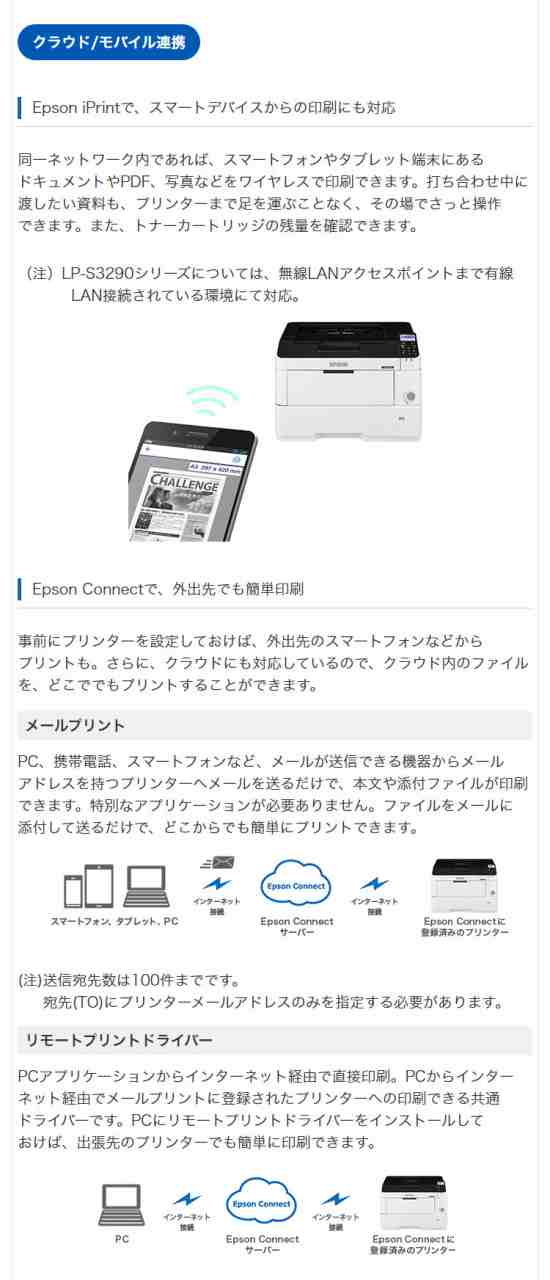 EPSON レーザープリンター ビジネス LP-S3290Z エプソン LAN 自動両面