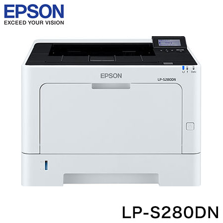 エプソン モノクロレーザープリンター LP-S280DN 大容量給紙 大量プリント 高速 自動両面印刷 有線LAN標準 コンパクト 省スペース 高画質 レーザー方式 液晶パネル フロントアクセス バーコードモード【送料無料】