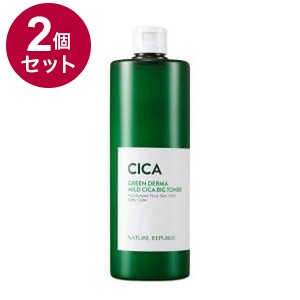 【単品2個セット】 GREEN DERMA グリーンダーマ CICAビッグトナー 500ml【送料無料】