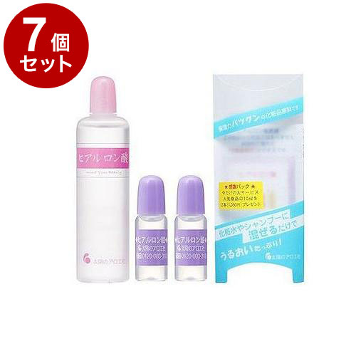 【単品7個セット】 太陽のアロエ社 ヒアルロン酸 原液 80ml + 10ml×2本 100ml 化粧水 美容液 シャンプー リップ 潤い 保湿 乾燥 ハリ ヘアケア 基礎化粧品 ボディケア スキンケア パック【送料無料】
