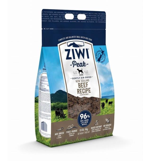 ZIWIジウィピーク エアドライ ドッグフード NZ グラスフェッドビーフ4KG ジウィピーク ziwi エアドライ ドッグフード NZグラスフェッドビーフ