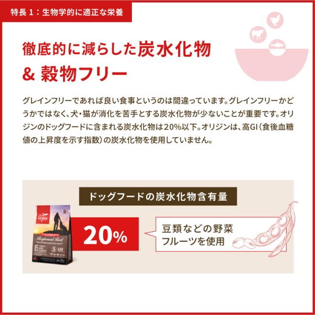 オリジン レジオナルレッド キャット 1.8kg ORIJEN 猫用 キャット 主食 フード【送料無料】_10
