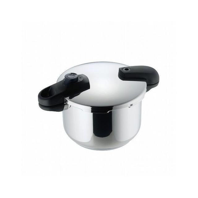 クイックエコ 3層底切り替え式両手圧力鍋5.5L HB-5136 パール金属 キッチン用品【送料無料】の通販は 8,630円