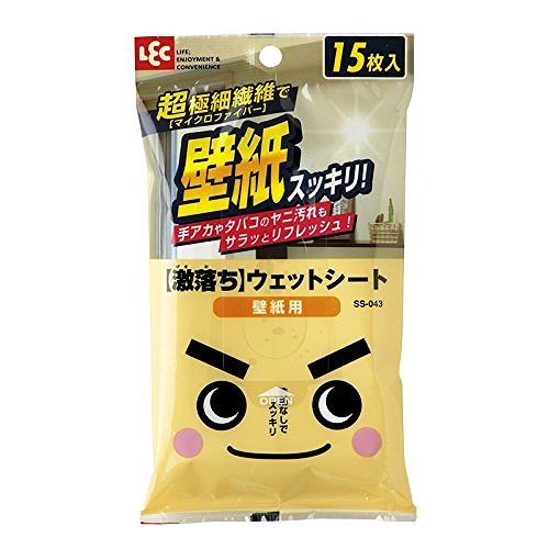 【5個セット】ウェットシート 激落ちシート 壁紙用 15枚 SS-043【送料無料】