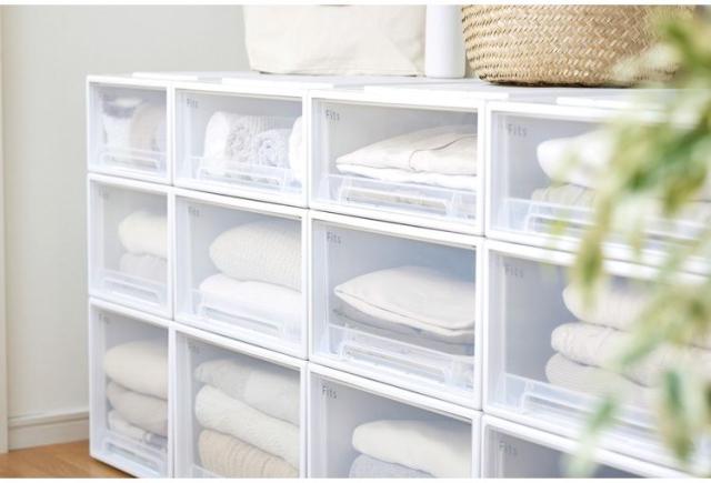 【5個セット】 【2025年新作】 天馬 収納ケース Fits フィッツケース 53-39M WC(ホワイトクリア)【送料無料】