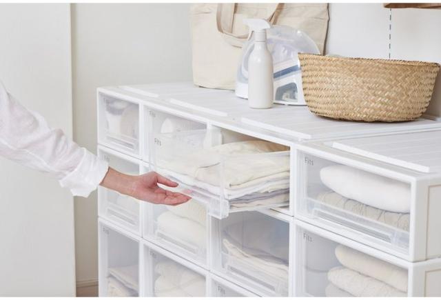 【5個セット】 【2025年新作】 天馬 収納ケース Fits フィッツケース 53-39M WC(ホワイトクリア)【送料無料】