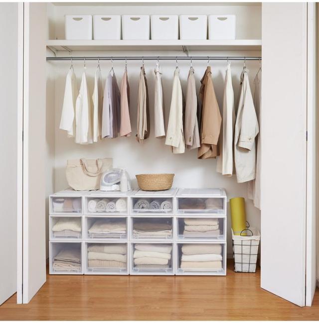 【5個セット】 【2025年新作】 天馬 収納ケース Fits フィッツケース 53-39M WC(ホワイトクリア)【送料無料】