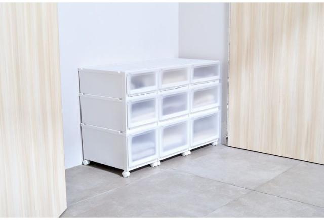 【3個セット】 【2025年新作】 天馬 収納ケース Fits フィッツケース アドバンス 55-40L WC(ホワイトクリア)【送料無料】_3