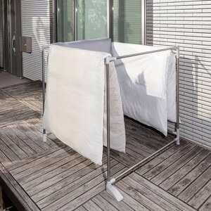 ステンクラー折りたたみふとんほし OFD-40Sスペースに合わせて形を変えられる、折畳み可能な布団干しです【送料無料】_3