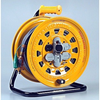 ハタヤリミテッド ハタヤ サンタイガーリール 漏電遮断器付・接地付 BG-301KX【送料無料】