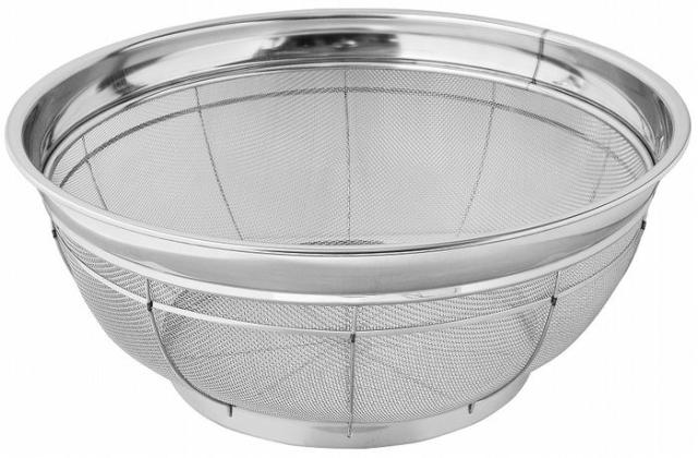 【新品未使用】18-8弁慶ざるシリーズ　揚げざる55cm 取手付き 新品未使用】18-8弁慶ざるシリーズ 揚げざる55cm 取手付き 18−8