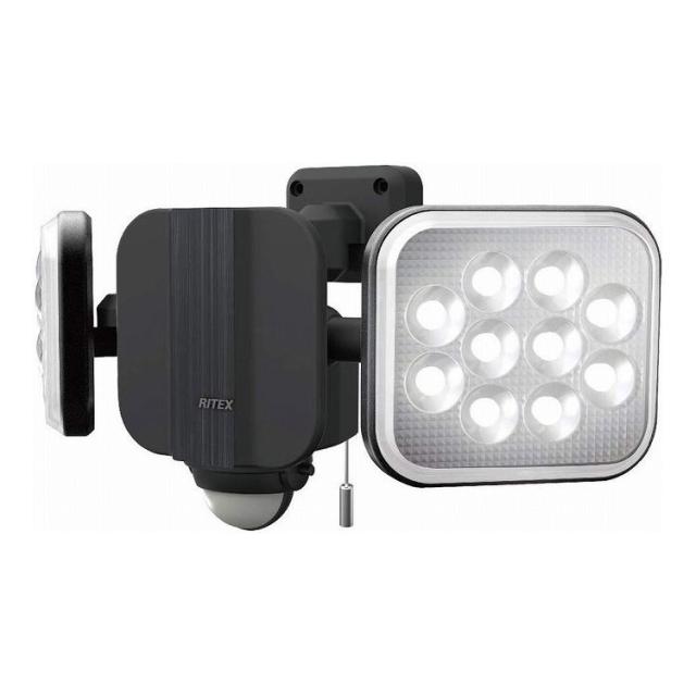 ムサシ MUSASHI RITEX フリーアーム式 LED センサーライト コンセント式 14W×2灯 LED-AC2028【送料無料】の通販は