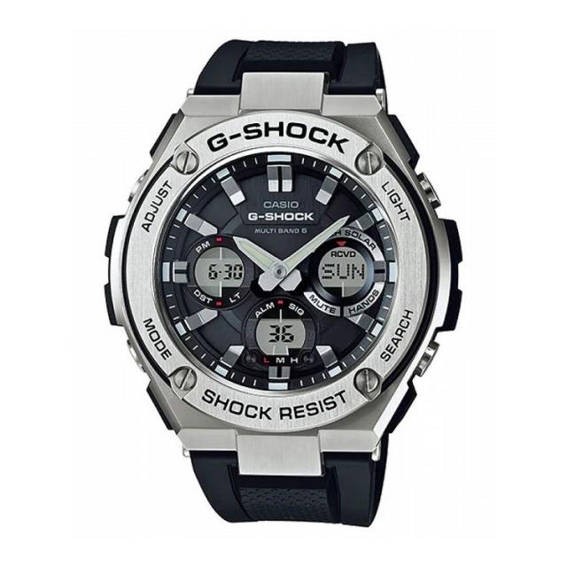 【国内正規品】 G-SHOCK Gショック GST-W110-1AJF カシオ CASIO ジーショック メンズ アナログ シルバー 20気圧防水 無機ガラス 樹脂ベルト【送料無料】