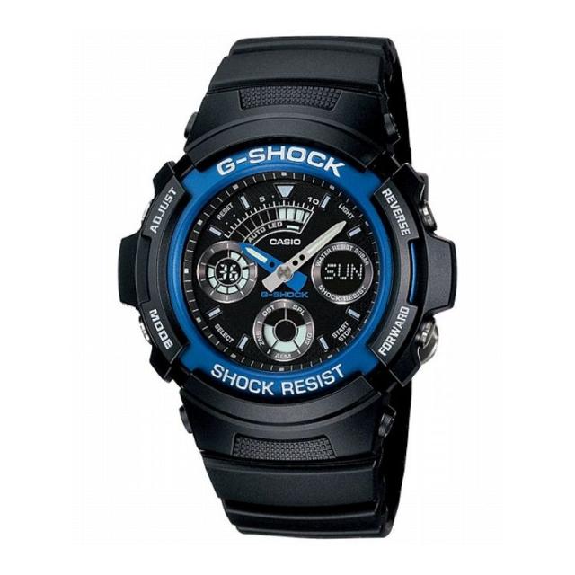 【国内正規品】 G-SHOCK Gショック AW-591-2AJF カシオ CASIO ジーショック メンズ アナログ ブラック 20気圧防水 無機ガラス 樹脂ベルト【送料無料】