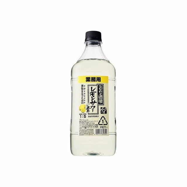 サントリー こだわり酒場のレモンサワーの素 コンク ペット 1.8L x6