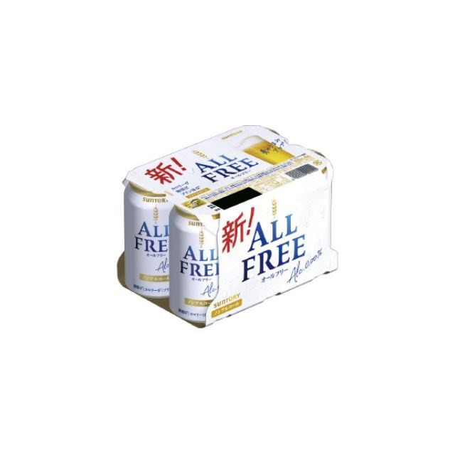 【4個セット】 サントリー オールフリー 6缶 350x6 x4コ(代引不可)【送料無料】 4,552円