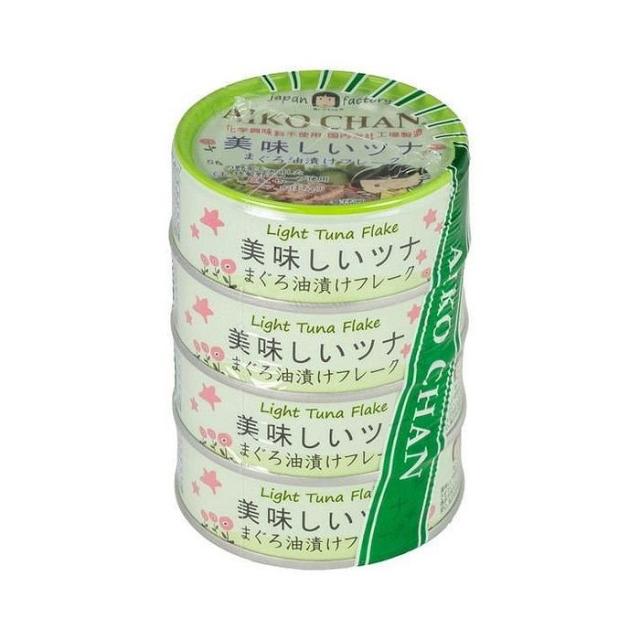 【12個セット】 伊藤食品 美味しいツナ まぐろ油漬けフレーク 70gx4個 x12コ(代引不可)【送料無料】