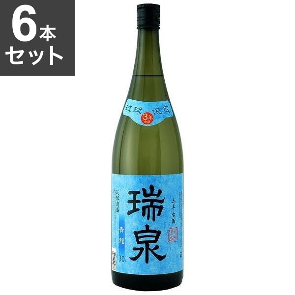 【6本セット】 瑞泉酒造 単式30° 瑞泉 泡盛 古酒 「青龍」 1.8L x6 焼酎 乙類 本格 泡盛(代引不可)【送料無料】