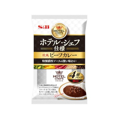 Ｓ＆Ｂ ホテルシェフ仕様 欧風ビーフカレー辛口 170g x8 8個セット(代引不可)【送料無料】