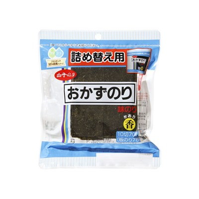 白子のり 詰替 味おかず 香 卓上 10切70枚 x10 10個セット(代引不可)【送料無料】 6,640円