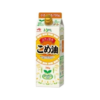 Ｊ−オイルミルズ こめ油 700g x6 6個セット(代引不可)【送料無料】の通販は 5,368円