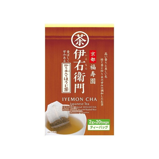【単品12個セット】 宇治の露 伊右衛門 炒り米入りほうじ茶 ティーバッグ 2gx20袋x12 まとめ買い まとめ売り お徳用 大容量 セット販売(代引不可)【送料無料】