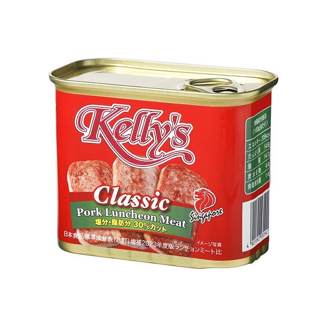 【単品24個セット】 Kelly's ランチョンミート クラシック 340gx24 まとめ買い まとめ売り お徳用 大容量 セット販売(代引不可)【送料無料】