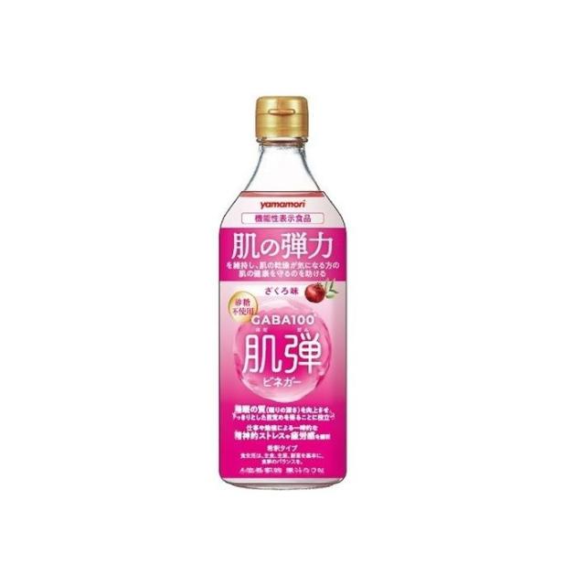 【単品12個セット】 ヤマモリ GABA100肌弾ビネガー 瓶 500ml(代引不可)【送料無料】