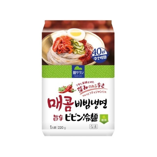 【単品24個セット】 麺サラン 旨辛ビビン冷麺 220g(代引不可)【送料無料】