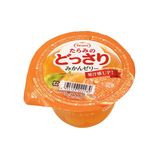 【単品48個セット】 たらみ どっさりみかんゼリー 230g(代引不可)【送料無料】