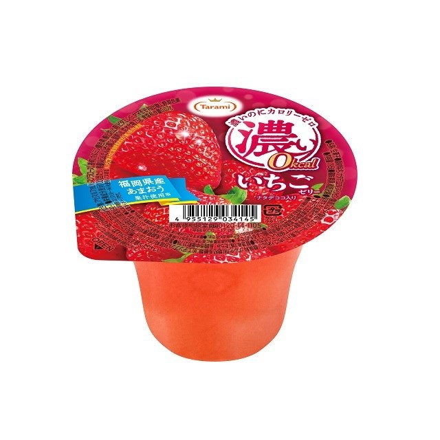 【単品48個セット】 たらみ 濃い0kcal いちごゼリー 195g(代引不可)【送料無料】