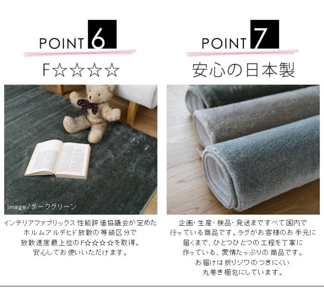 【日本製】 ラグマット CALM 200x200cm 円形 ラグ マット カーペット 無地 シンプル 防音 防ダニ 床暖 ホットカーペット(代引不可)【送料_5