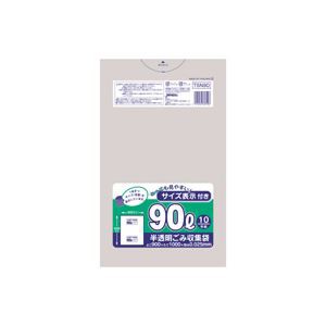 （まとめ）容量表示入りポリ袋 90L 10枚入×30パック（代引不可）