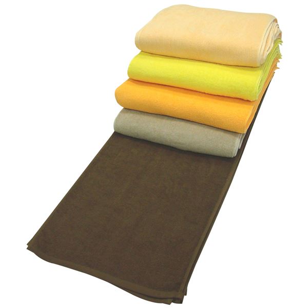 業務用フェイスタオル 240匁 34×86cm ダークブラウン【60枚セット】（代引不可）