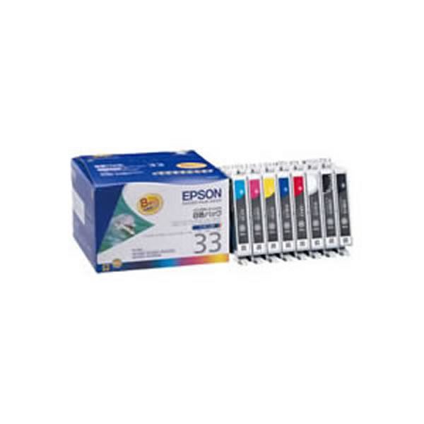 【純正品】 EPSON エプソン インクカートリッジ/トナーカートリッジ 【IC8CL33 8色パック】（代引不可）