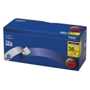 ブラザー工業(BROTHER) 文字テープ TZe-661V黄に黒文字 36mm 5個（代引不可）