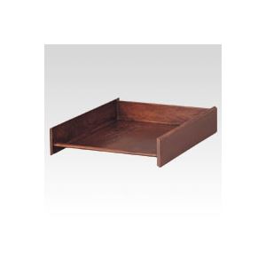 クラウン 木製スライドトレー CR-TR28-WN ウォールナット 1個（代引不可）