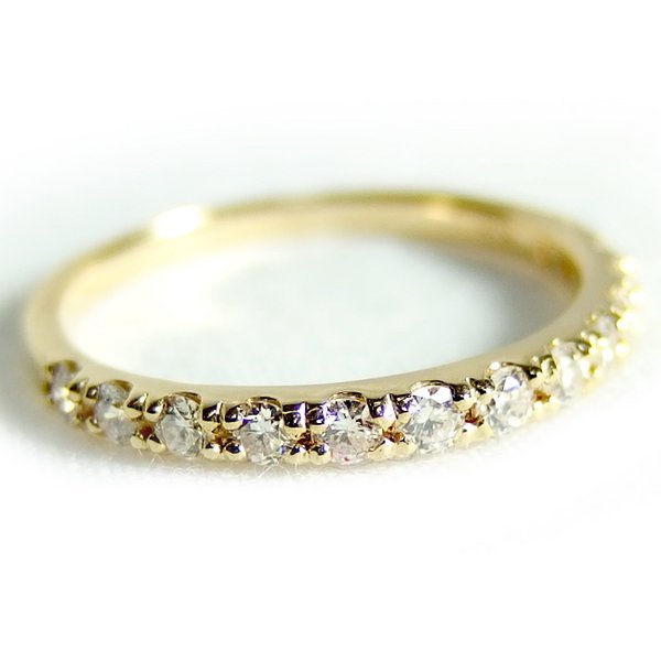 エタニティリング 天然 ダイヤモンドリング 指輪 K18 0.30カラット