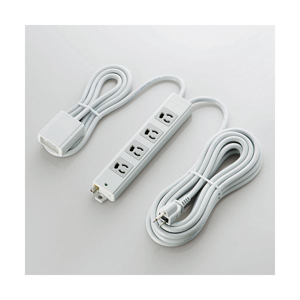 ELECOM（エレコム） EU RoHs指令準拠 手元スイッチ付二重構造工事用タップ T-WRMT3450LG／RS（代引不可）の通販は
