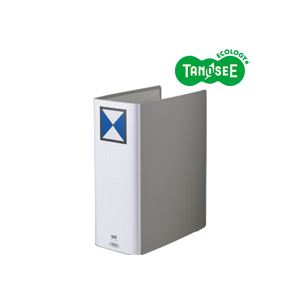 （まとめ）TANOSEE 両開きパイプ式ファイル A4タテ 100mmとじ グレー 10冊（代引不可）の通販は 9,658円
