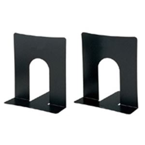 プラス ブックエンド BS102BK 幅広タイプ 黒 10組（代引不可）