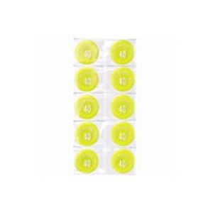 （まとめ買い）ミツヤ カラーマグネット MR-40 黄 40mm 10個 【×5セット】（代引不可）の通販は 5,534円