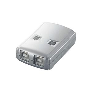 （まとめ買い）エレコム ELECOM USB2.0手動切替器 2切替 USS2-W2 【×5セット】（代引不可）