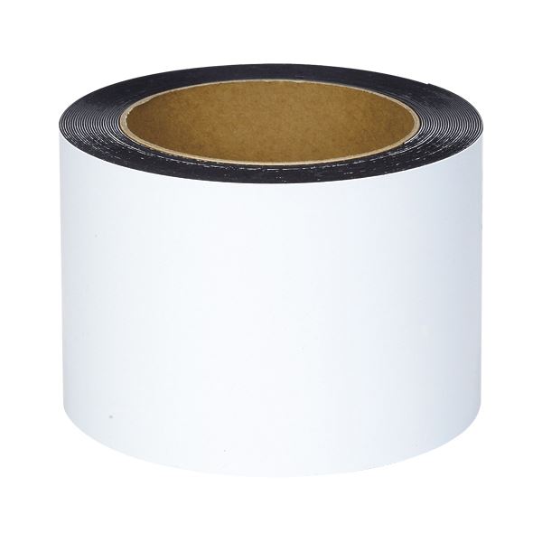 マグエックス マグネットロール カラー ツヤ有りタイプ MSGR-08-100-10-W 白 1巻（代引不可）