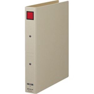 （まとめ買い）キングジム 保存ファイルドッチ 4073 A4S 30mm 灰／赤 【×10セット】（代引不可）