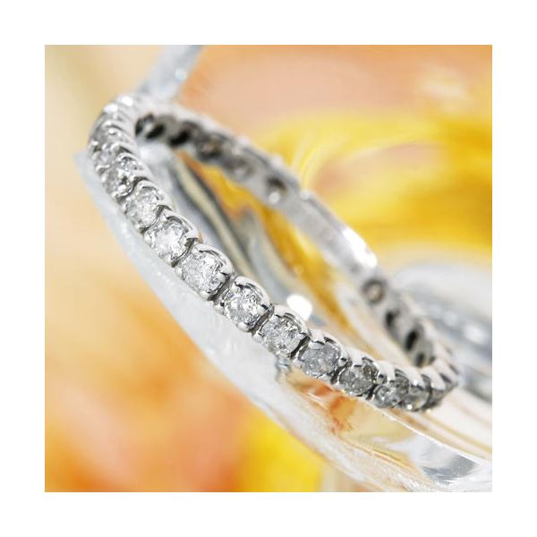 Pt900 K18YG 0.5ct ダイヤモンド ライン ピアス 人気 ダイヤ ダイア プラチナ イエローゴールド １８金 可愛い ギフト 女性 贈り物 AU-0127 Pt900 0.5ctダイヤモンドエタニティリング 19号（代引不可）