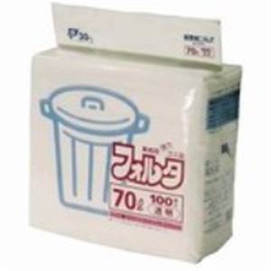 （まとめ買い）日本サニパック フォルタ・環優包装 F-7C 透明 70L 100枚 【×2セット】（代引不可）