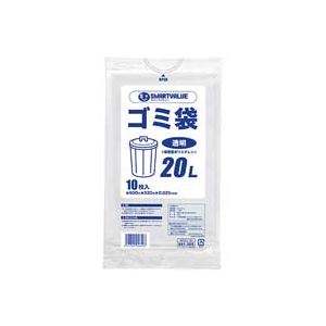 （まとめ買い）ジョインテックス ゴミ袋 LDD 透明 20L 10枚 N208J-20 【×50セット】（代引不可） 9,027円