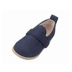 介護靴 施設・院内用 ダブルマジック２雅 5E(ワイドサイズ) 7020 片足 徳武産業 あゆみシリーズ ／LL (24.0〜24.5cm) 紺 右足（代引不可）