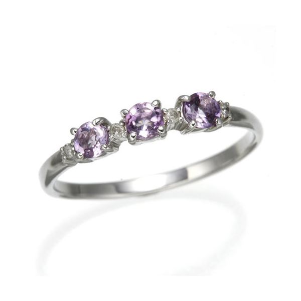 アメジスト／アクマリンデザインリング アメジスト 19号（代引不可）